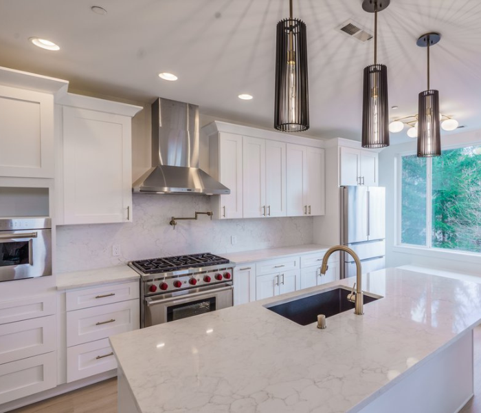Modern kitchen remodel by Northwest Builders & Renovation