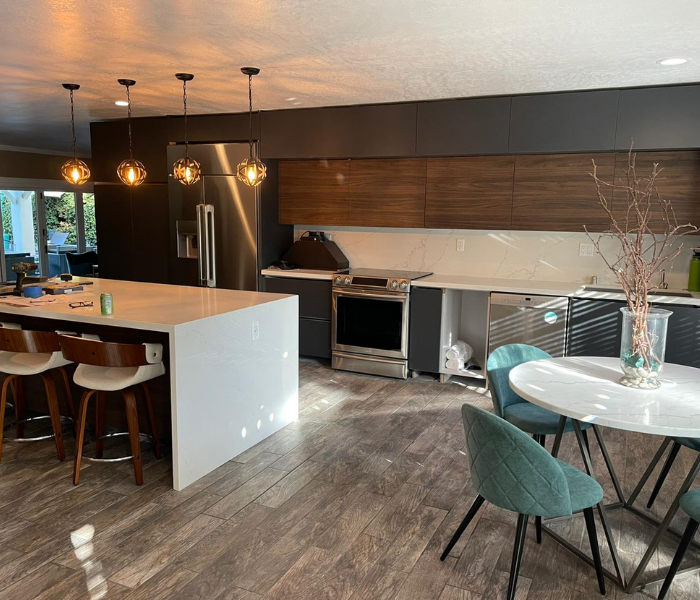 Finished ADU interior project