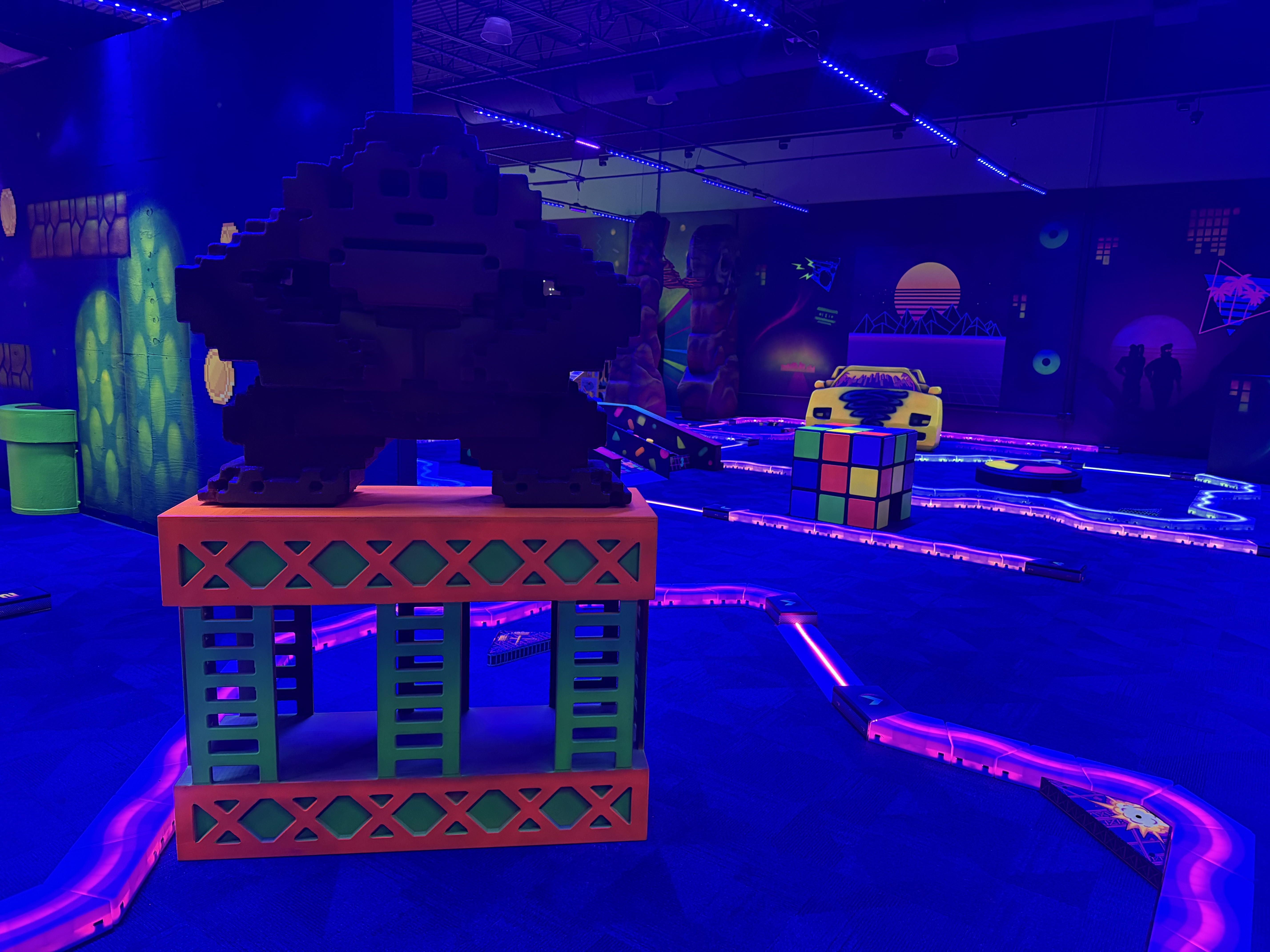 Mini golf at J-Town Strike & Spare