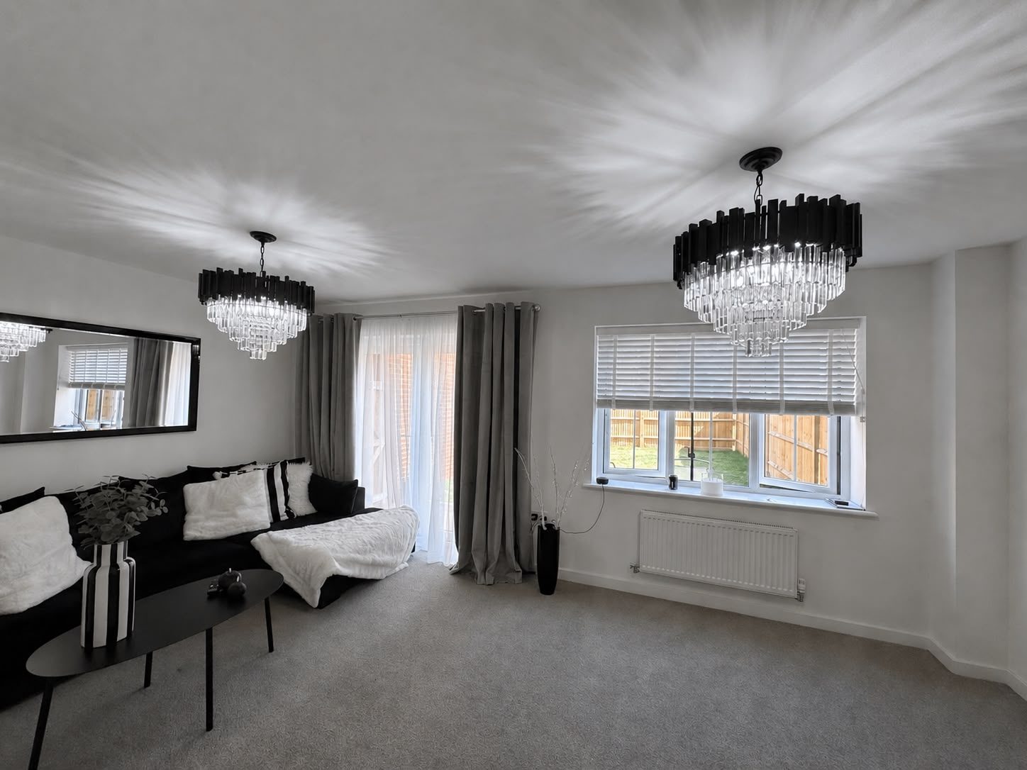 Living Room Twin Chandeliers by Everstone Electrical, Medway
