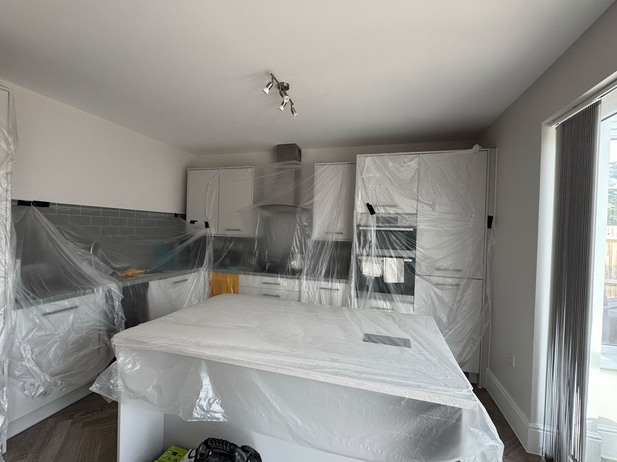 Kitchen before the pendant light install