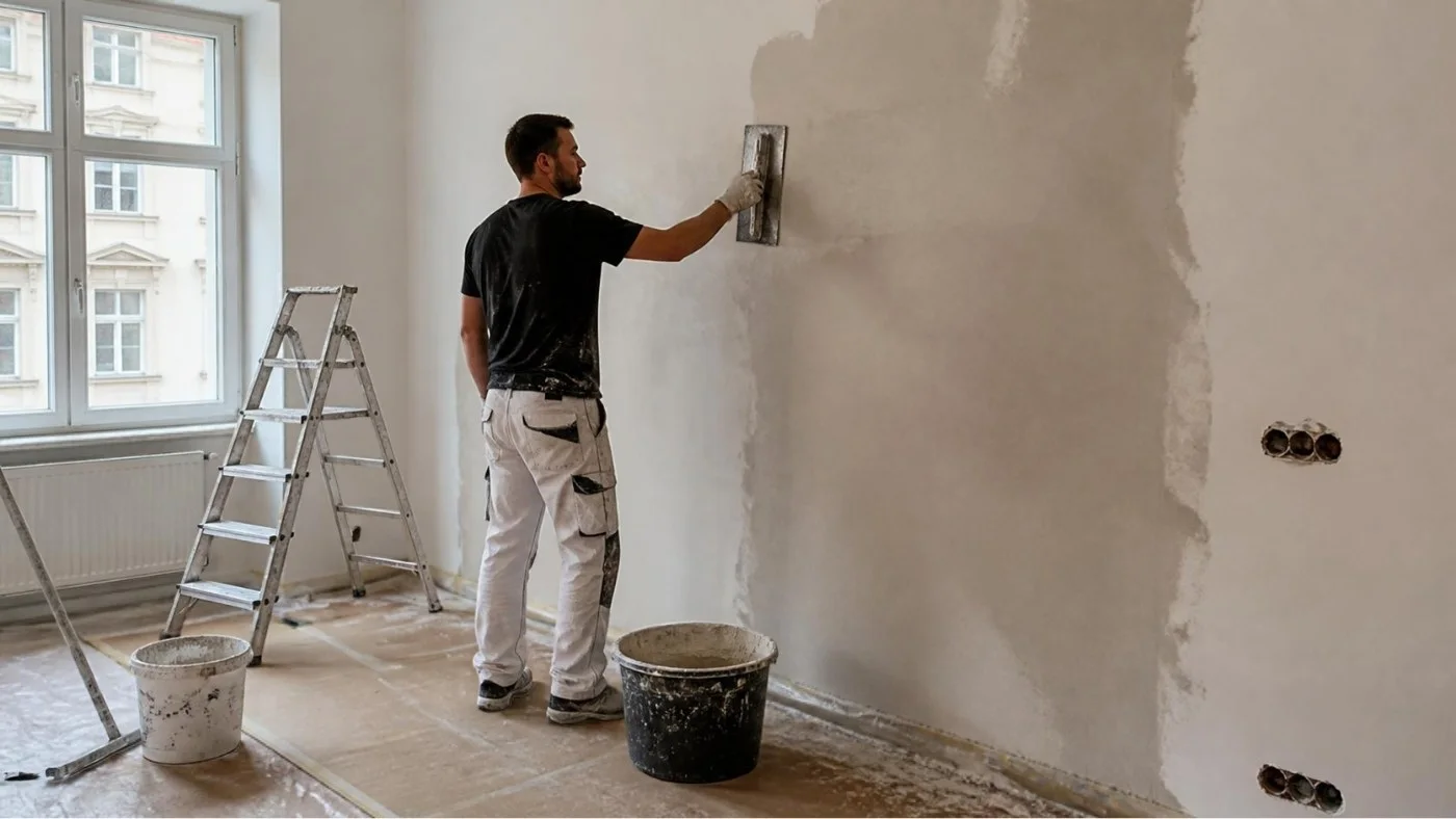 Příprava stěn a stropu na štukování a malování v Praze
