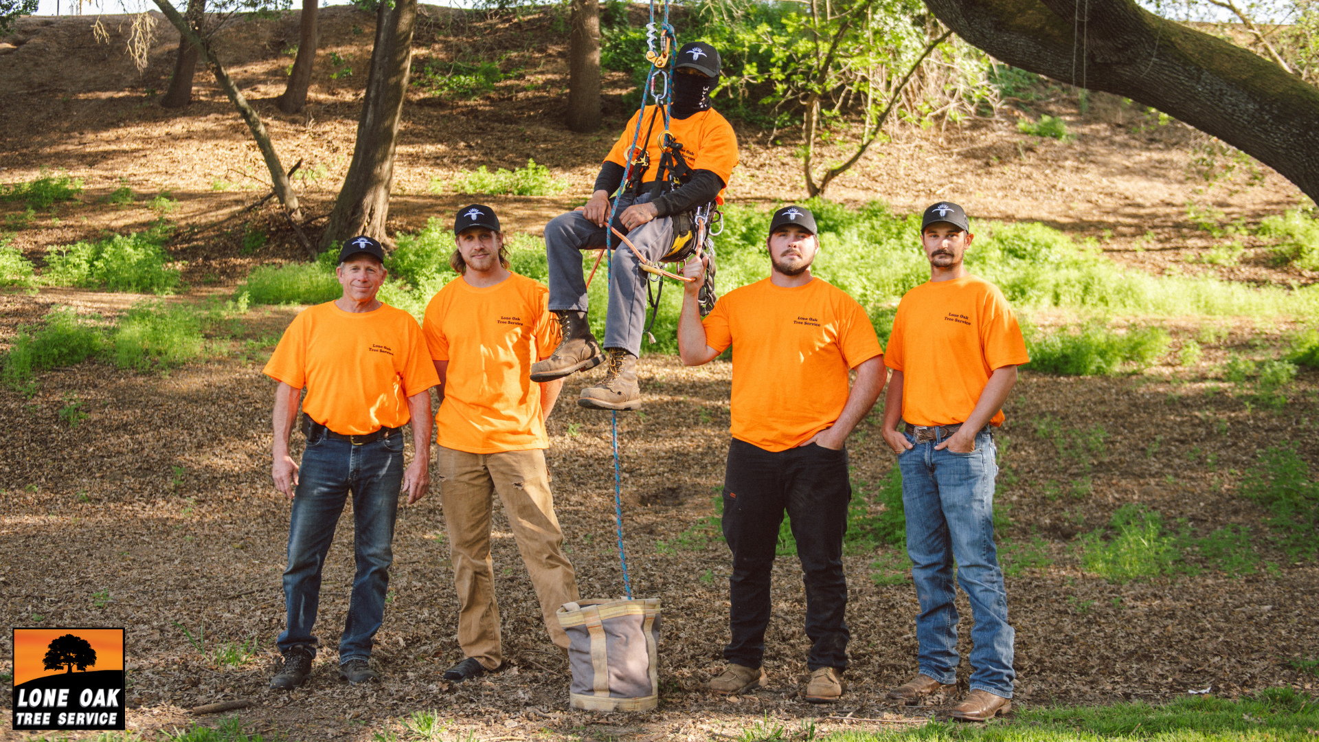 Lone Oak Tree Service crew working