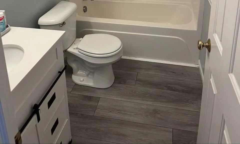 Finished bathroom remodel