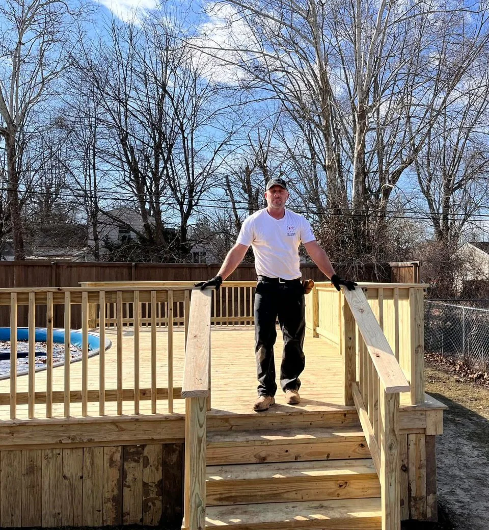 ADX Construction on a finished deck