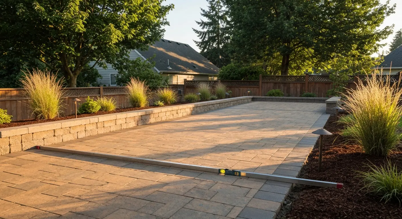 Landscape design and hardscape patio installation