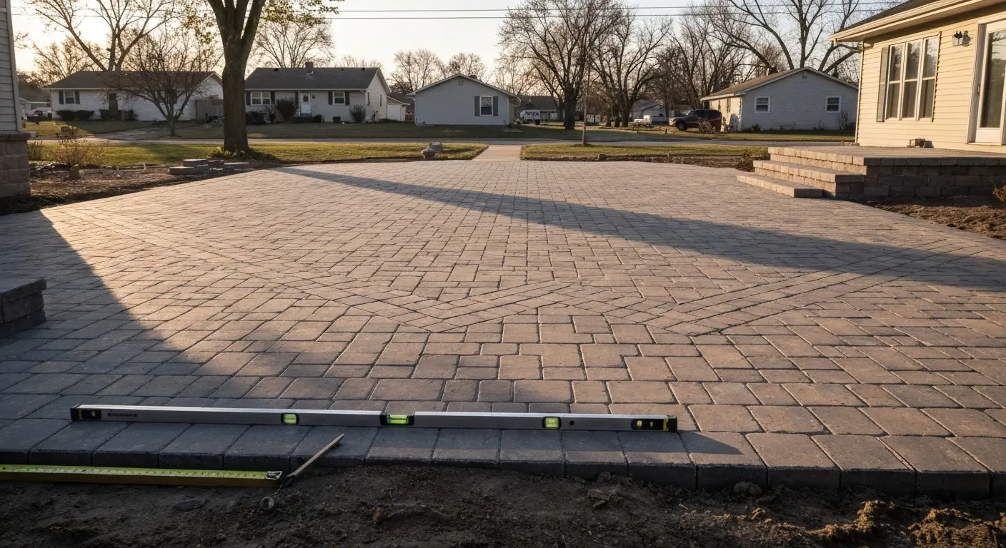 Paver installation project