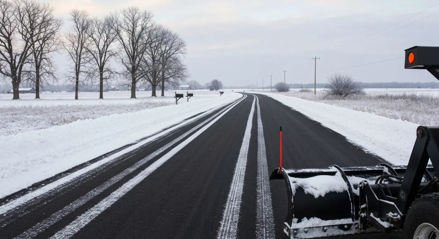 Private road snow plowing
