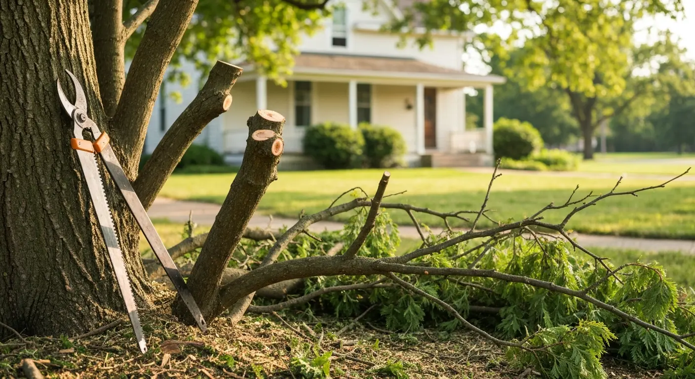 Professional tree trimming and pruning service