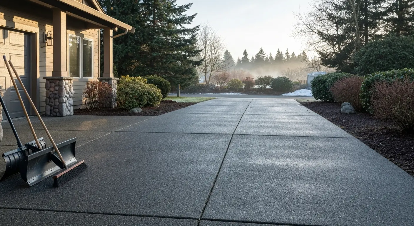 Residential driveway clearing