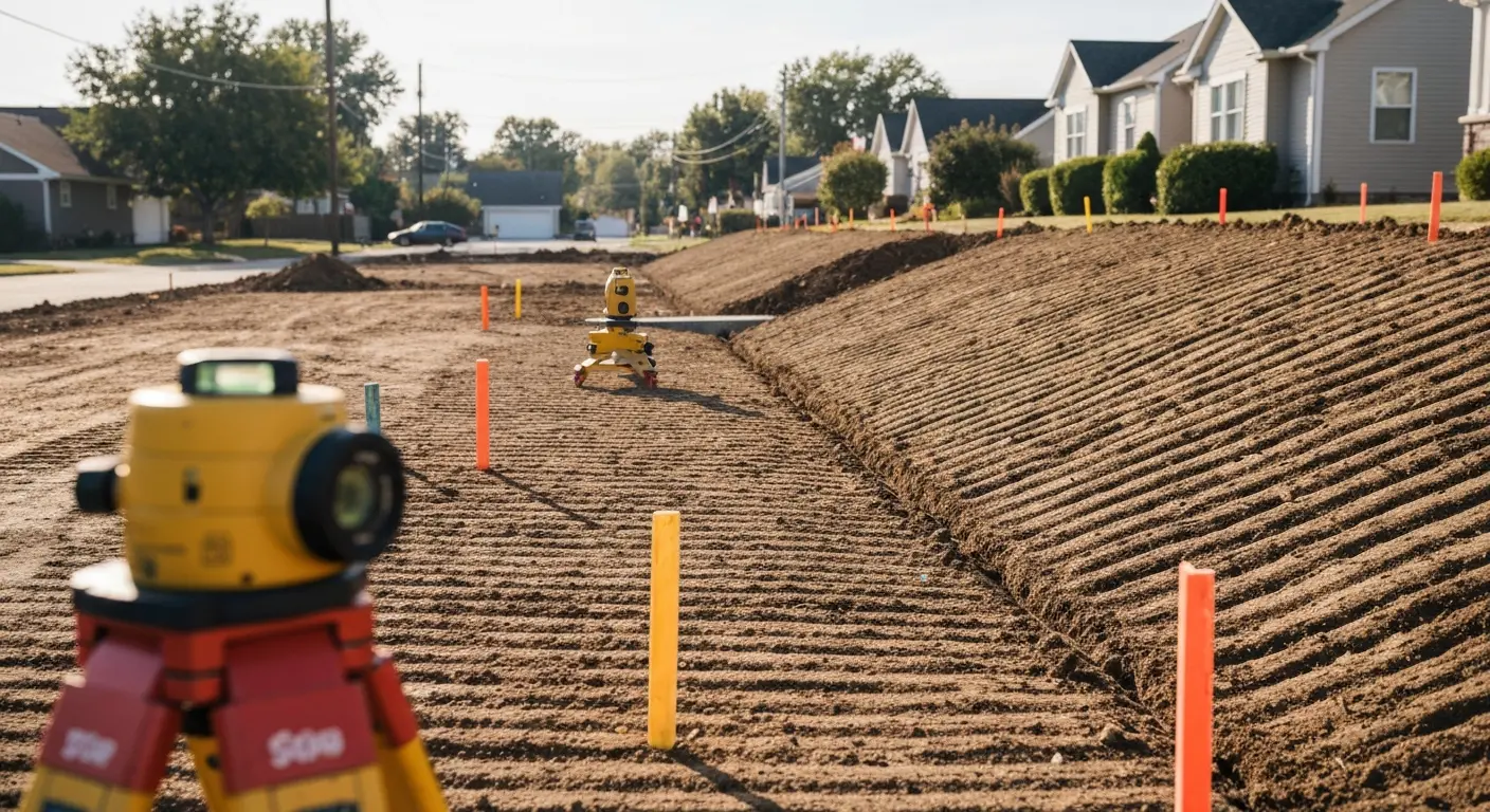 Site grading and preparation work