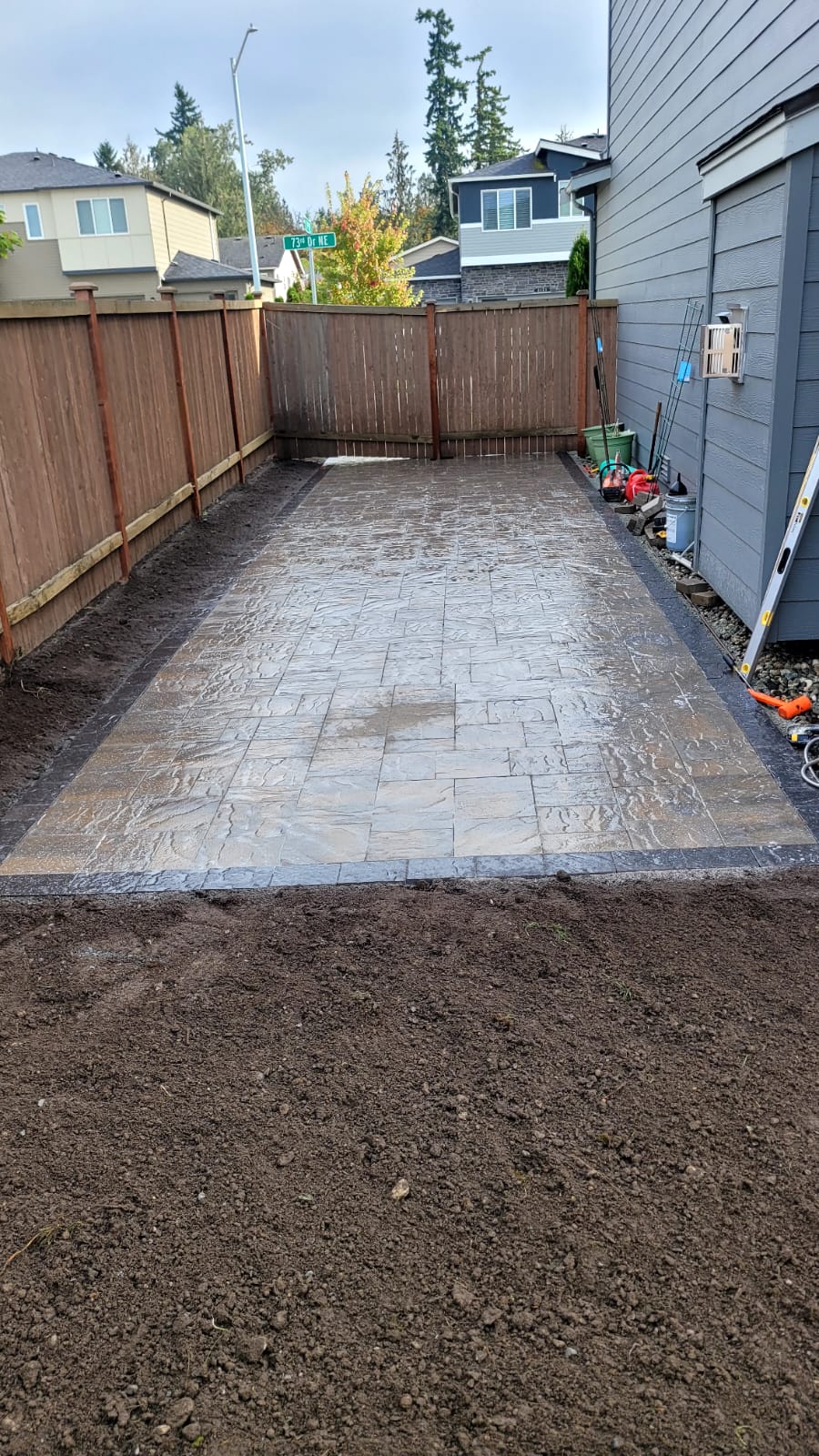 Textured Paver Patio