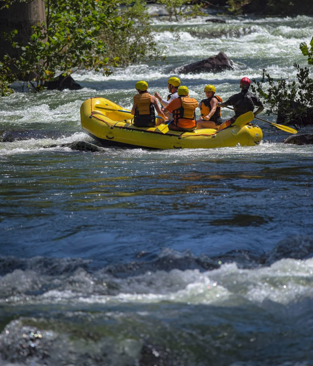 Whitewater rafting adventure on the Nantahala River in North Carolina