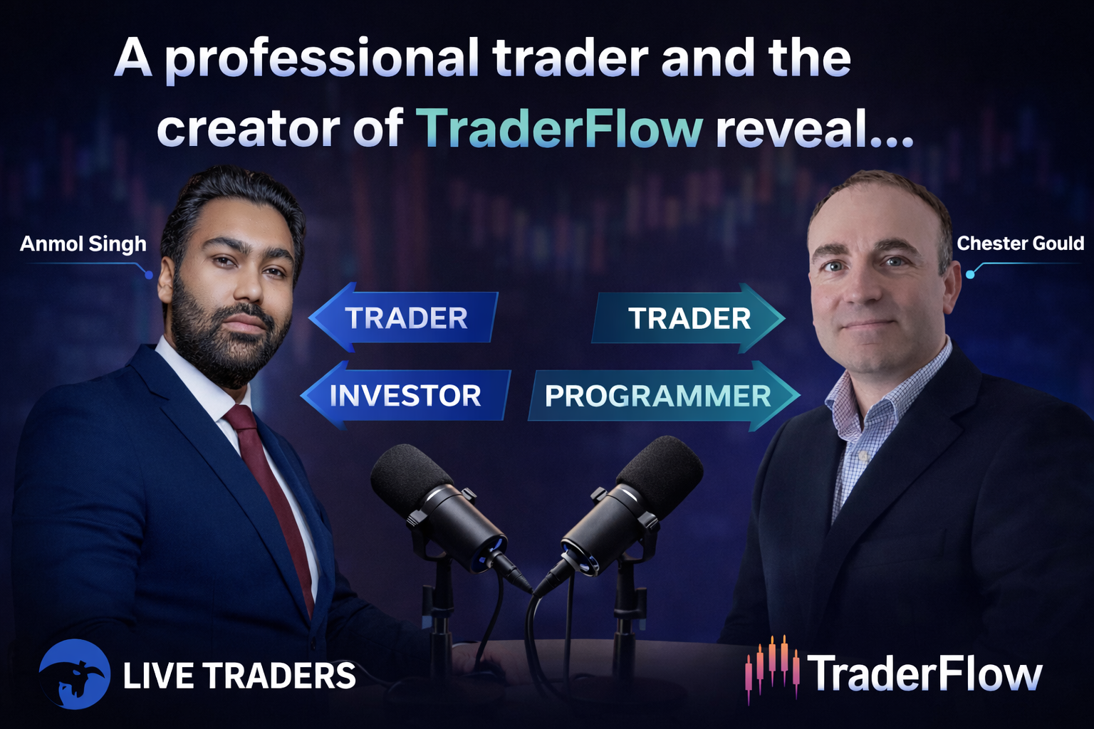 Promotional webinar hero image with Anmol Singh and Chester Gould