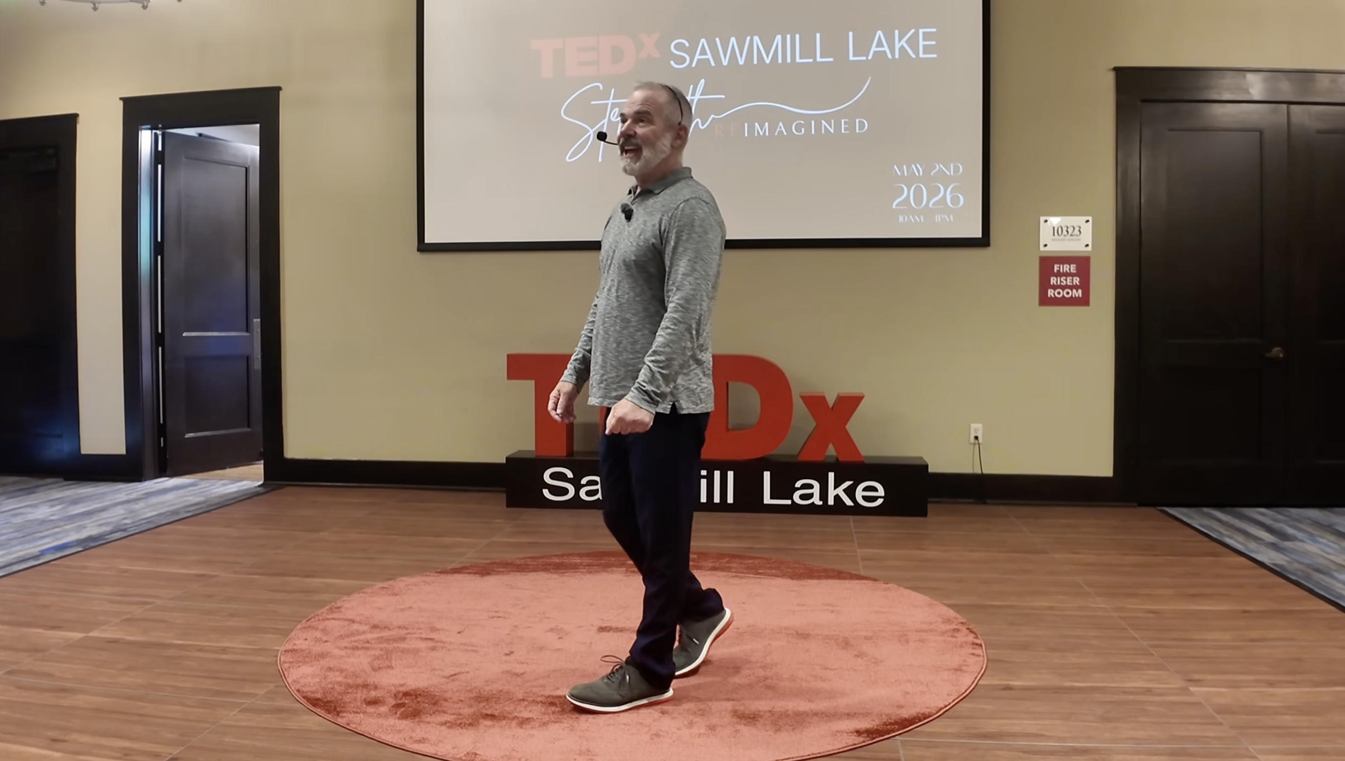 Jason T. Powell speaking at TEDx Sawmill Lake