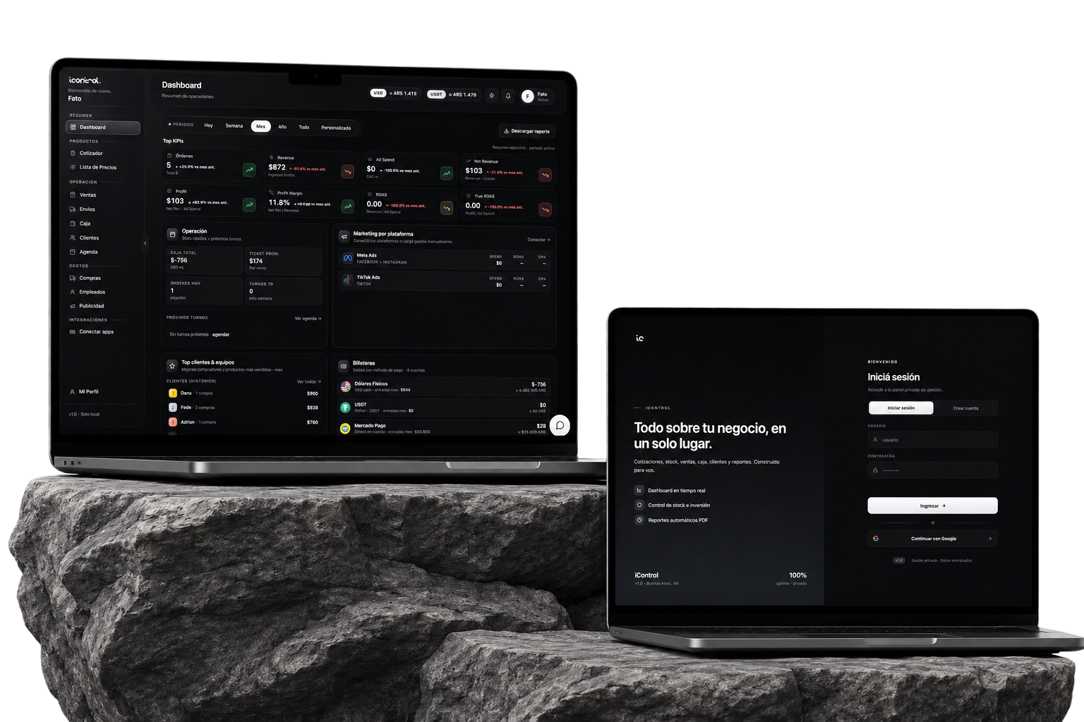 Dashboard de iControl