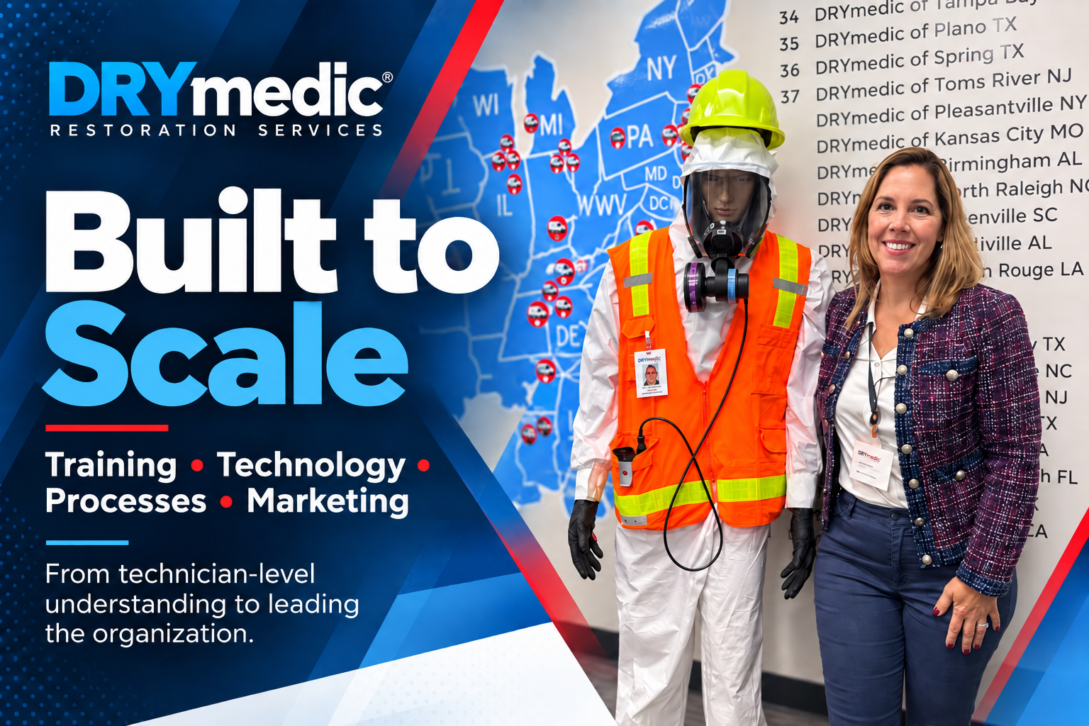 DryMedic Franchisees are given many tools and coaching to grow and scale their business in a sustainable way.