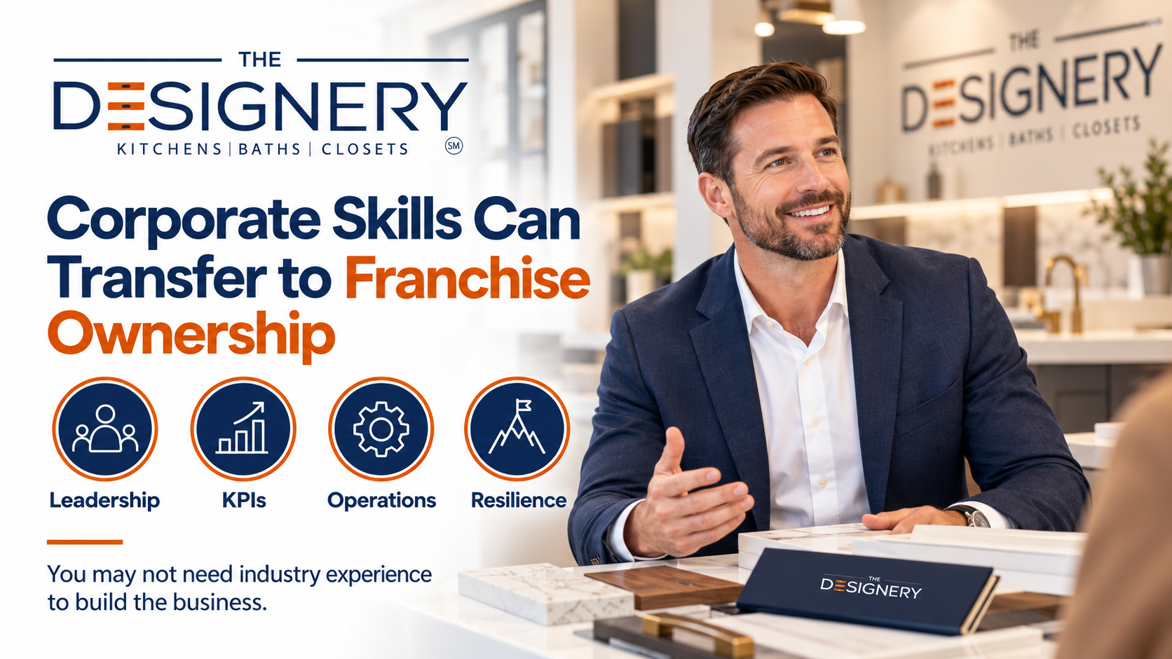 franchise like The Designery appreciate key skills learned during corporate career that can be leveraged into running a business.