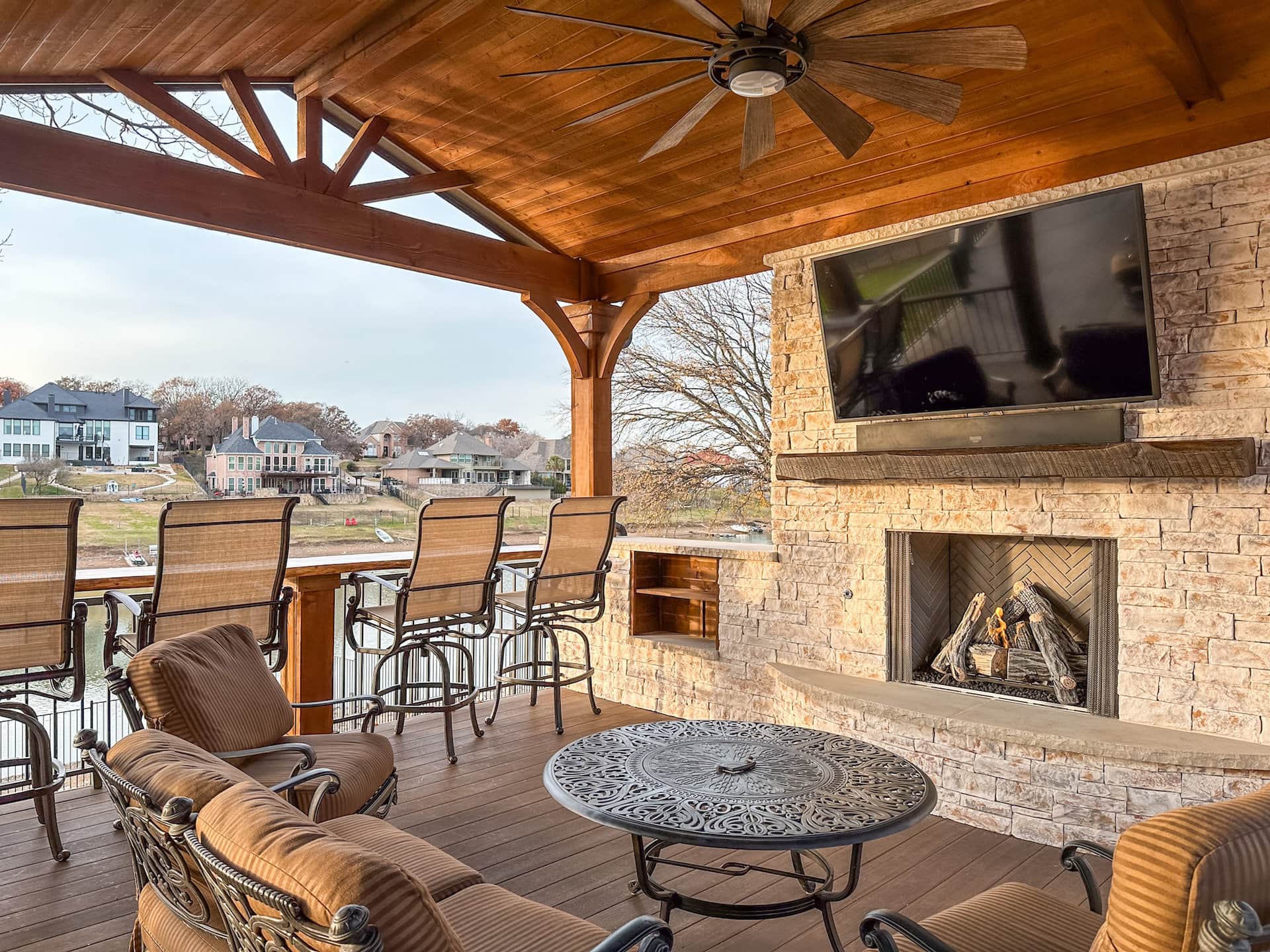 Luxury outdoor living space