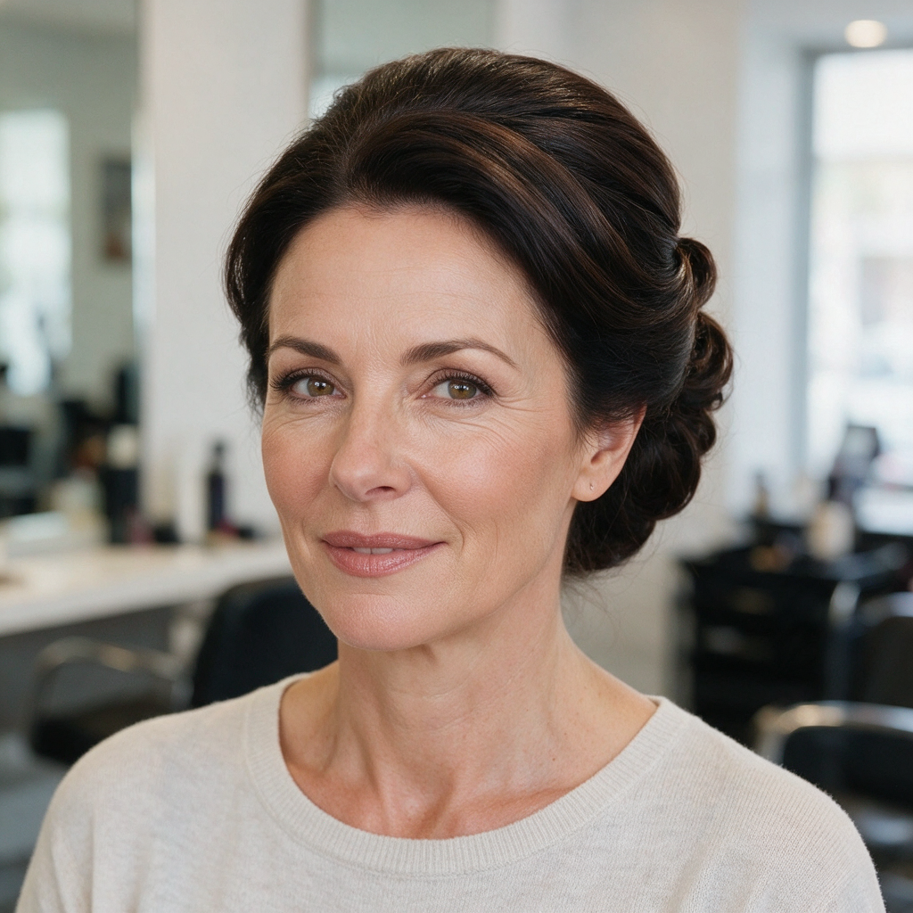 Special occasion updo by AP Beauty Salon — intricate detailing and finish