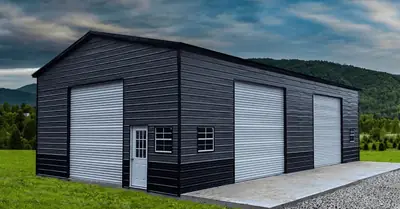 Recent steel garage install by Southern Garage