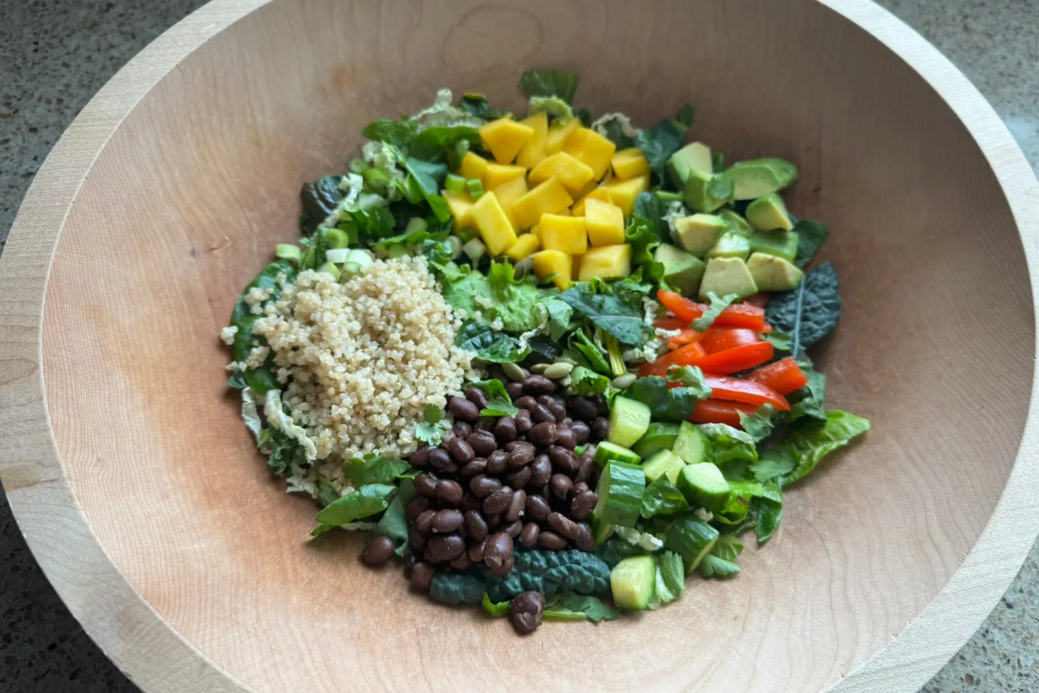 Mango Black Bean Garden Salad (Simple Prep)