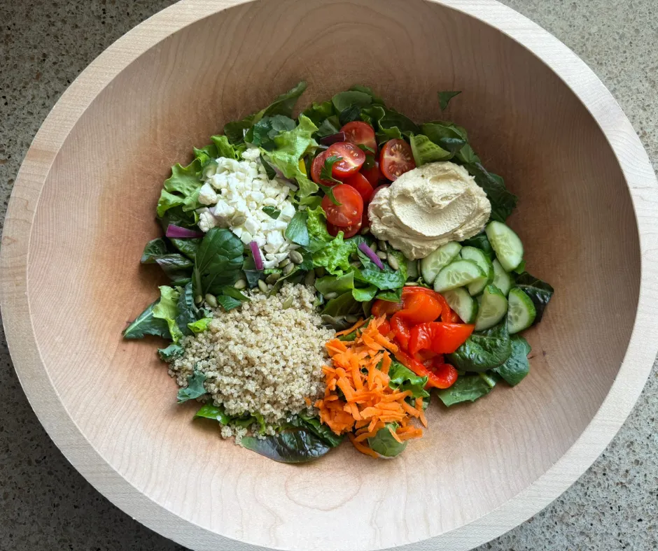Mediterranean Hummus Garden Bowl