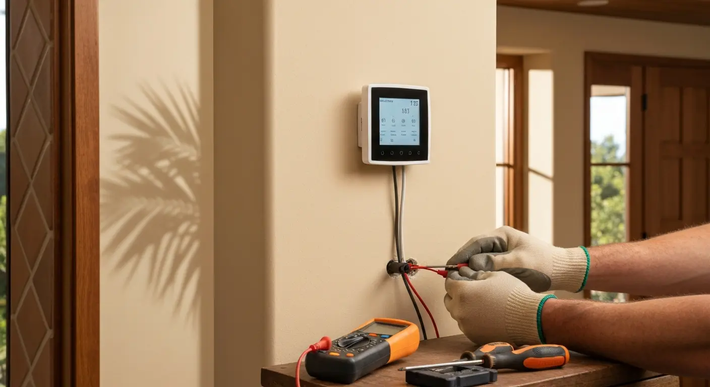 Smart thermostat installation
