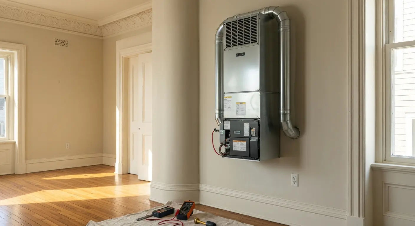 HVAC repair service in apartment