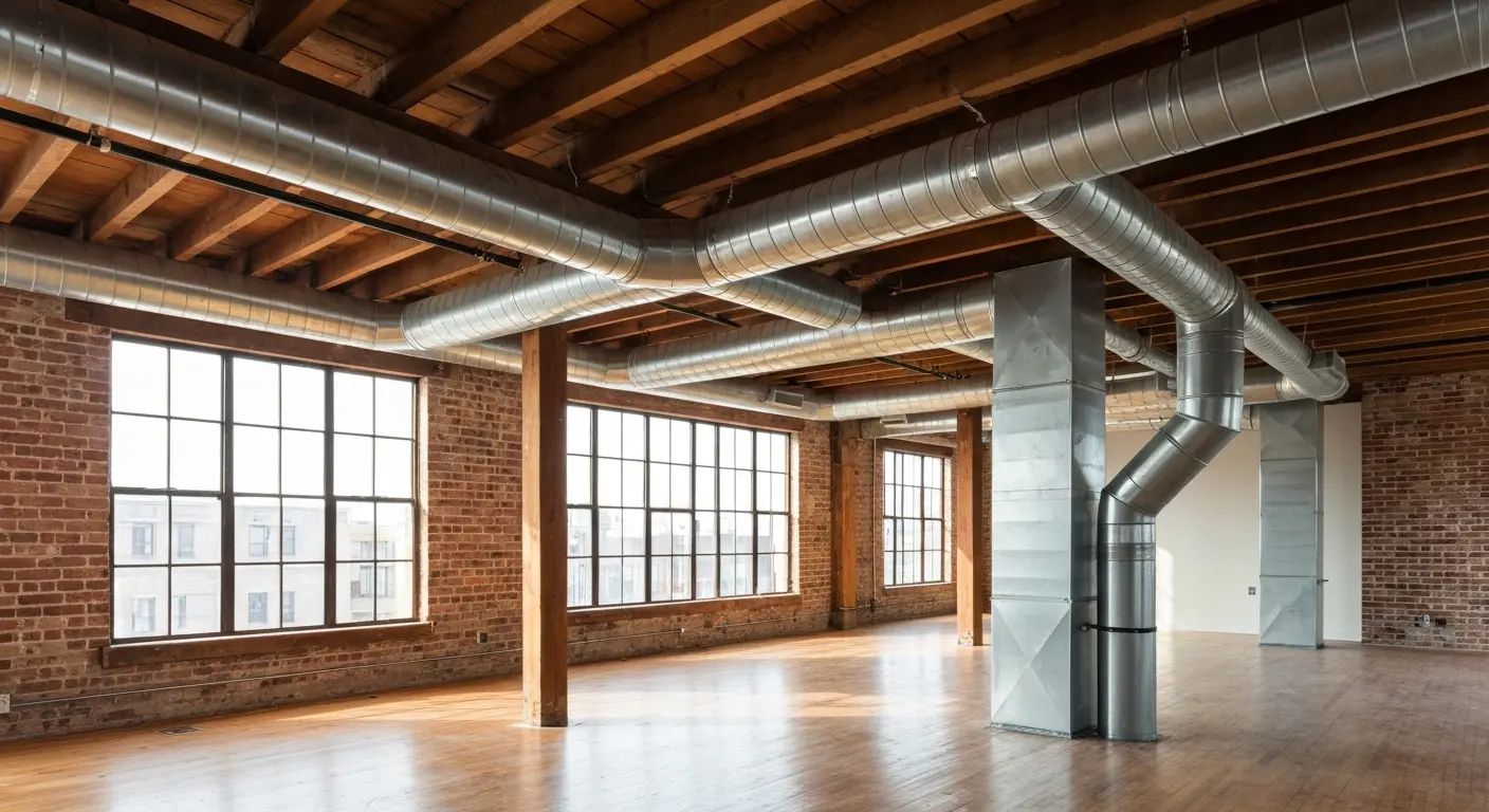 Air handler and ductwork installation