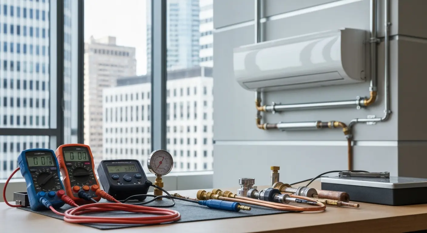 Air conditioning repair technician in Financial District