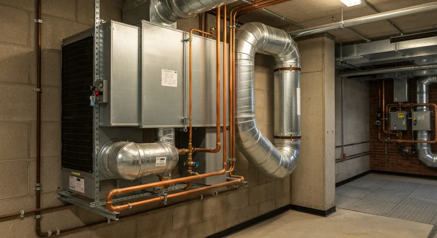 HVAC air handler unit for commercial building