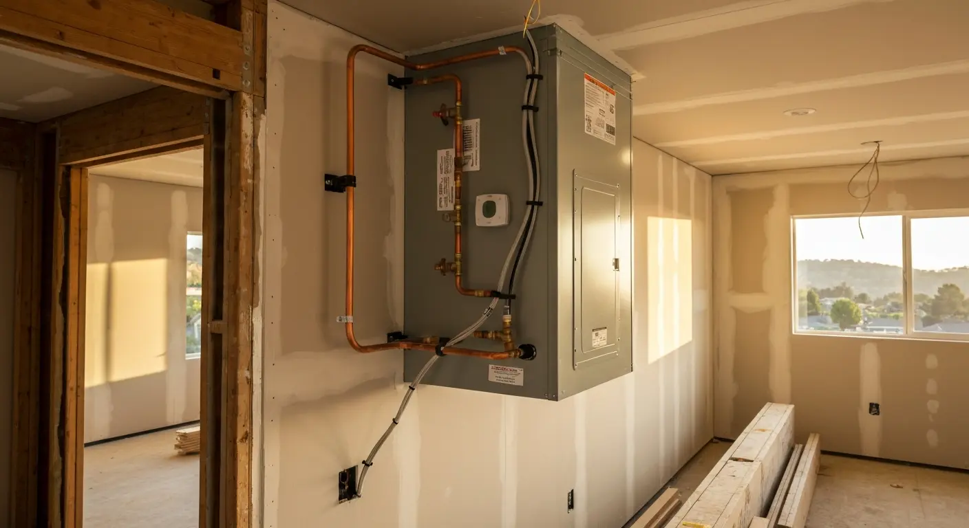 New construction HVAC installation