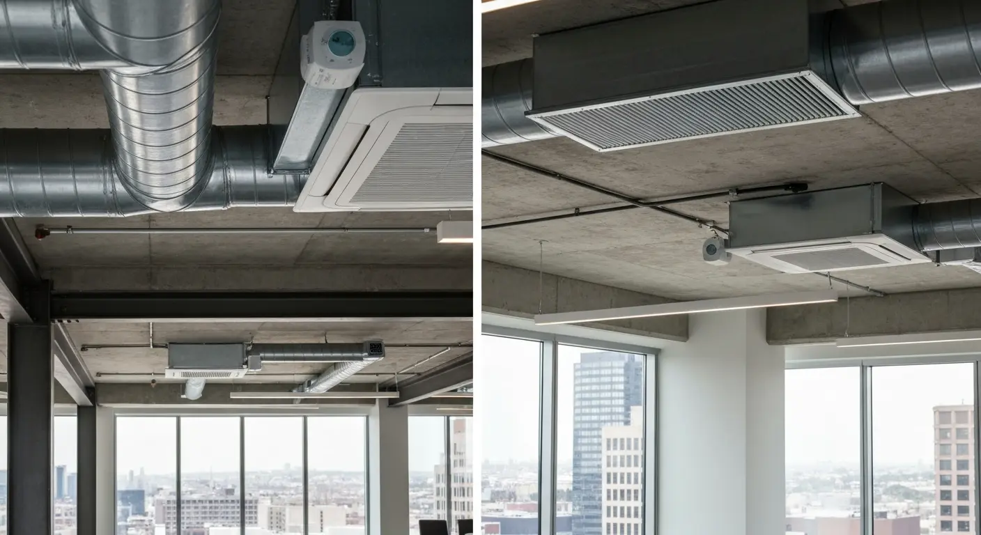 HVAC installation in Financial District office building