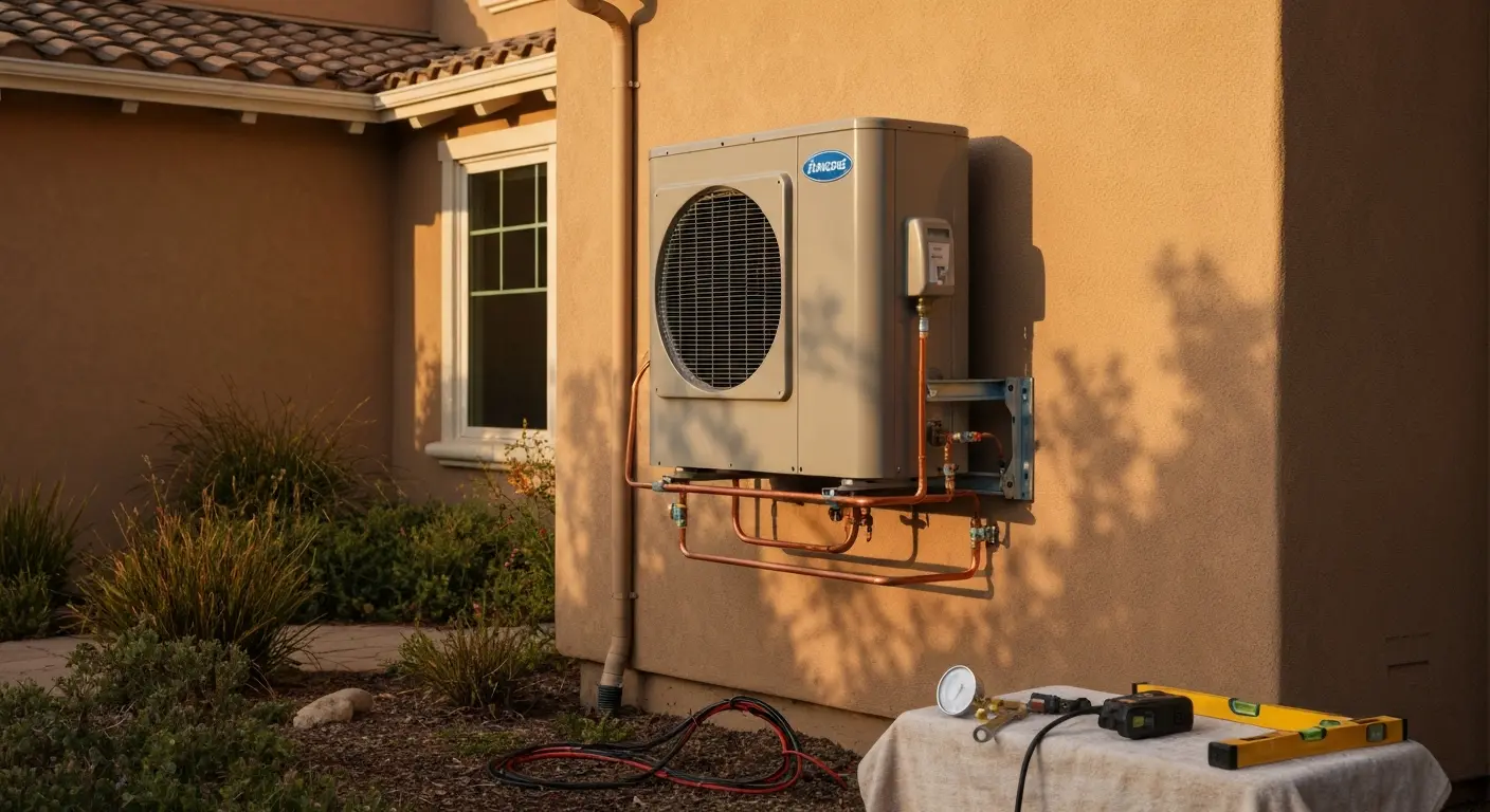 Heat pump installation project