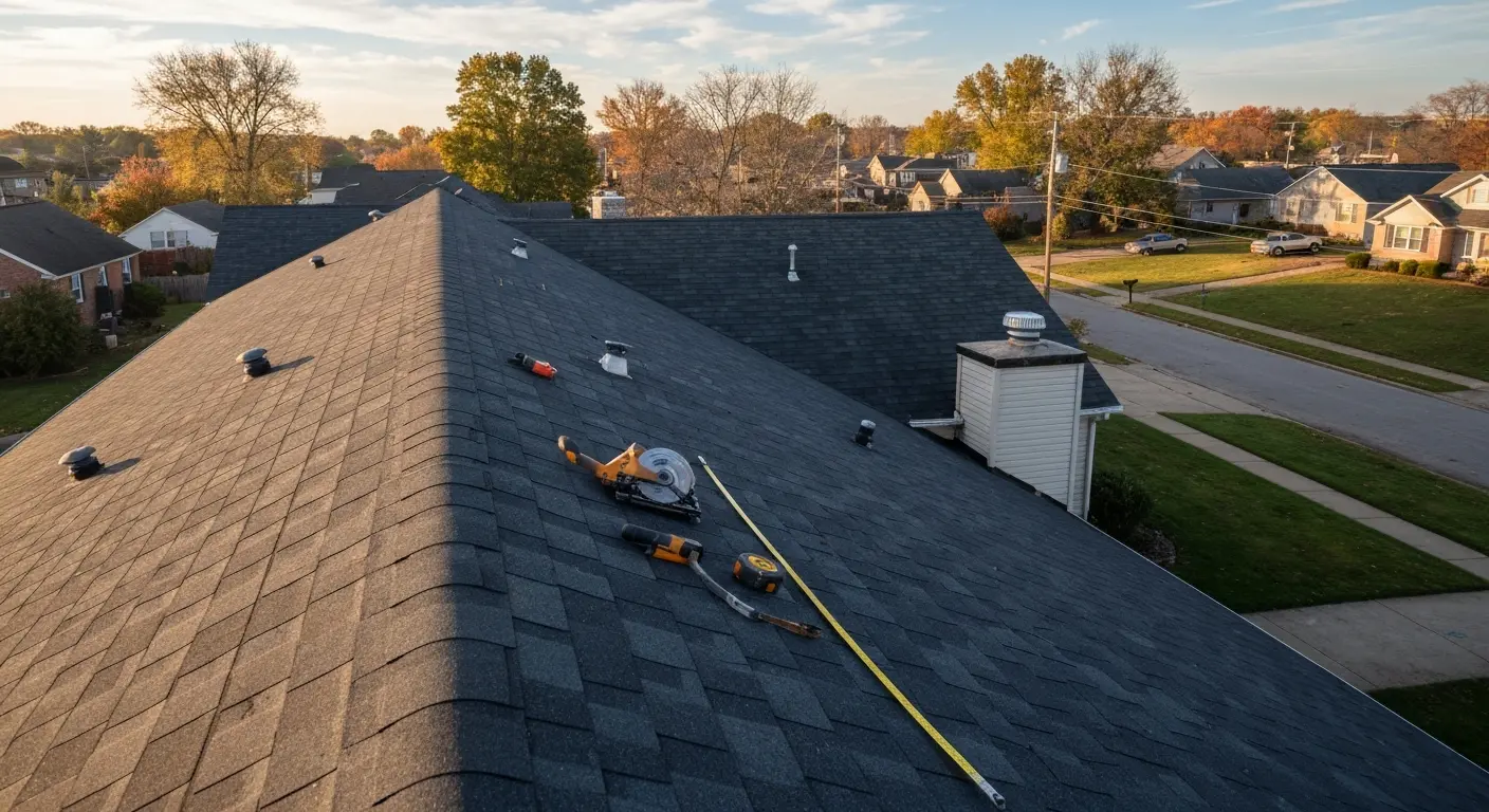 Roof installation project