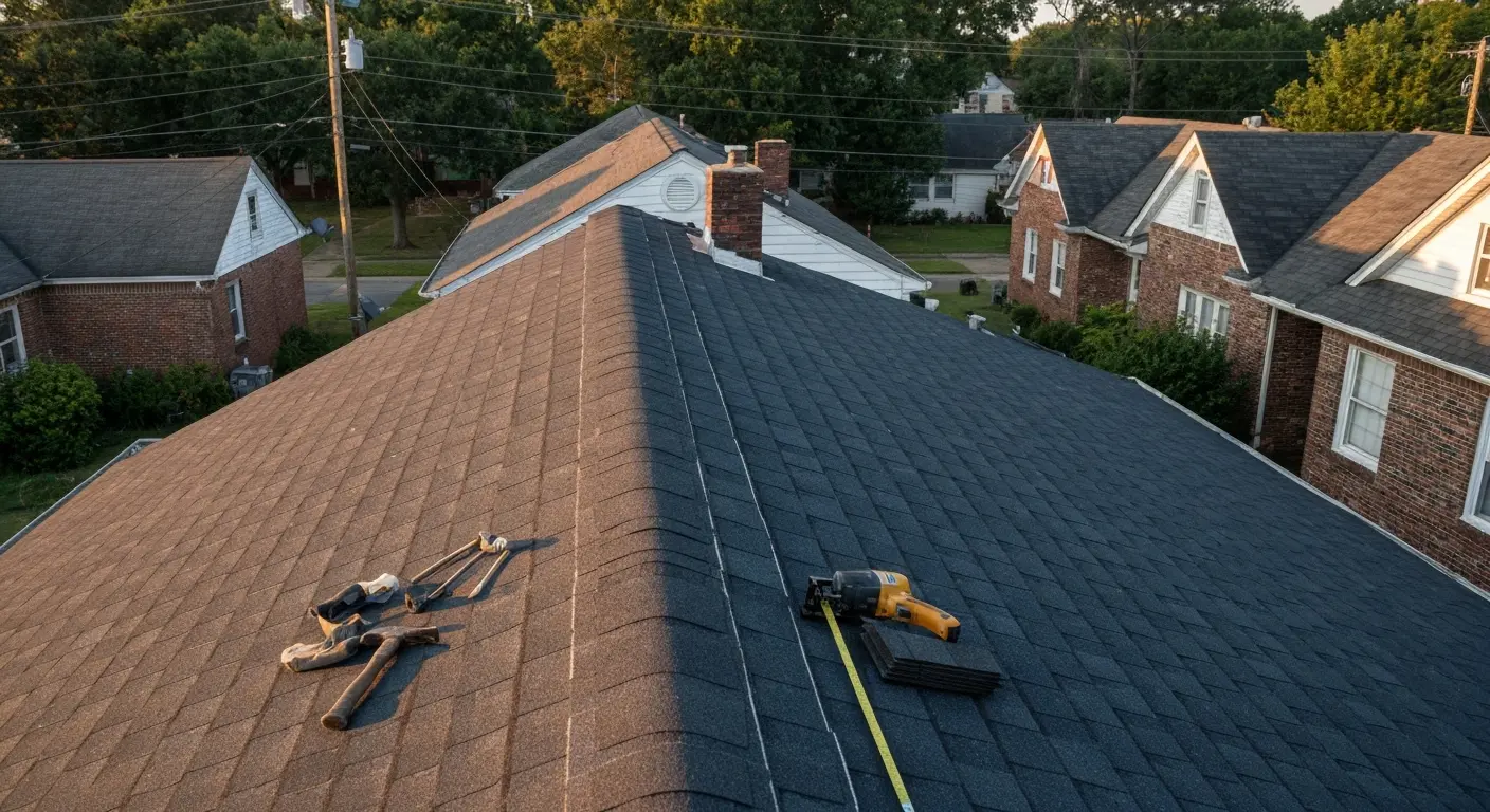 Roof replacement installation