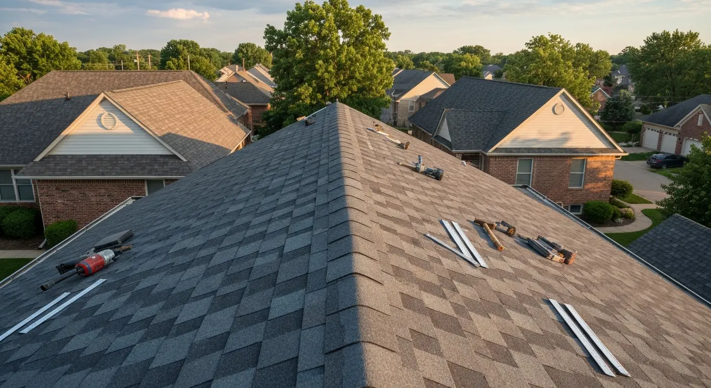 New roof installation