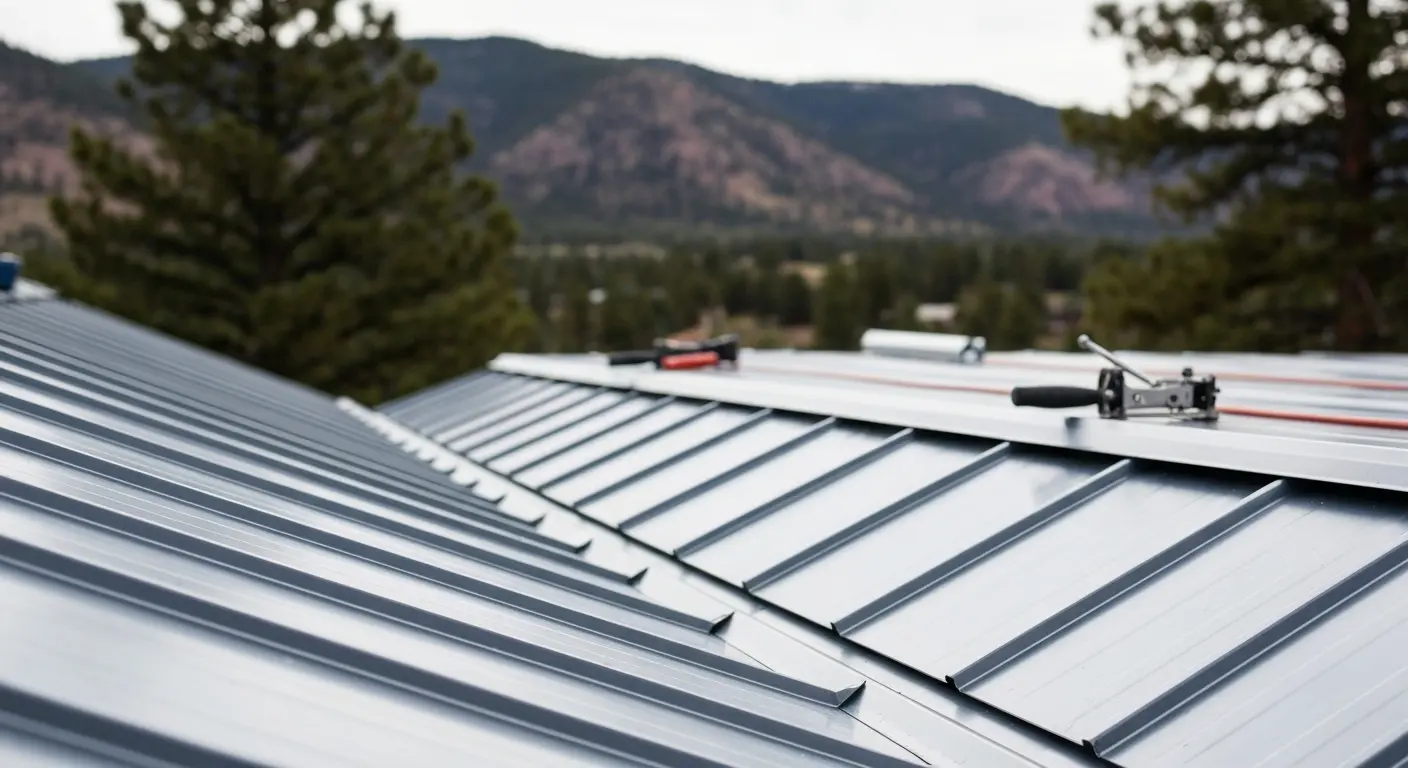 Metal roofing installation
