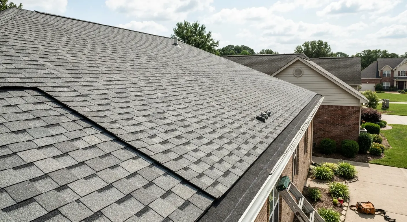 Completed roof replacement project