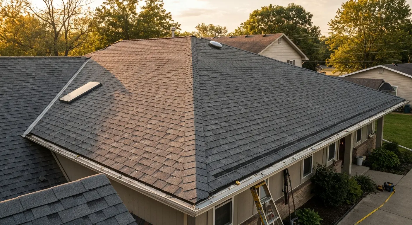 Asphalt shingle roof
