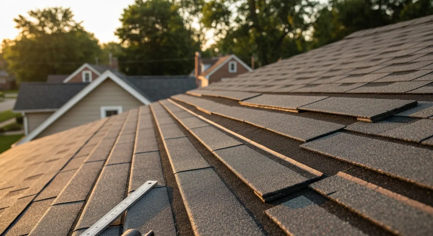 Asphalt shingle roof installation