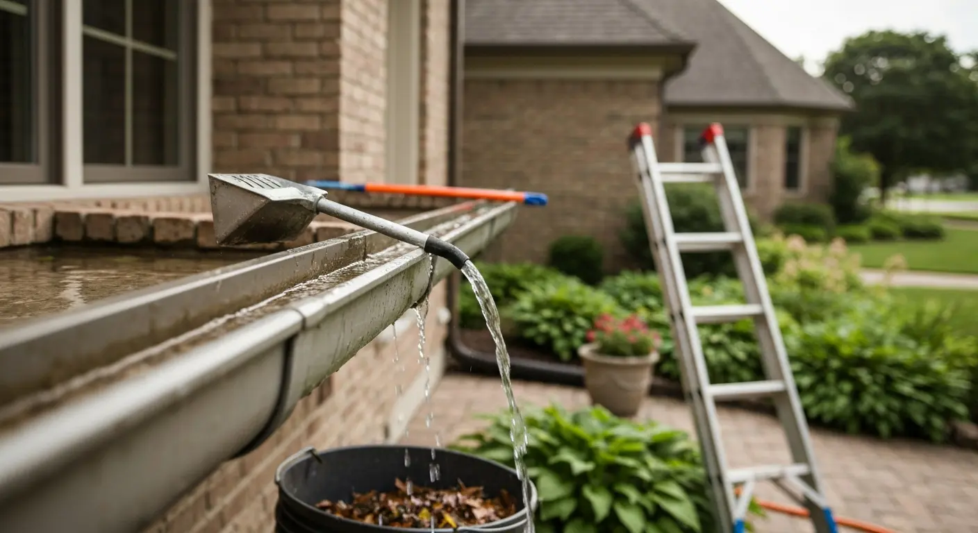 Gutter cleaning service