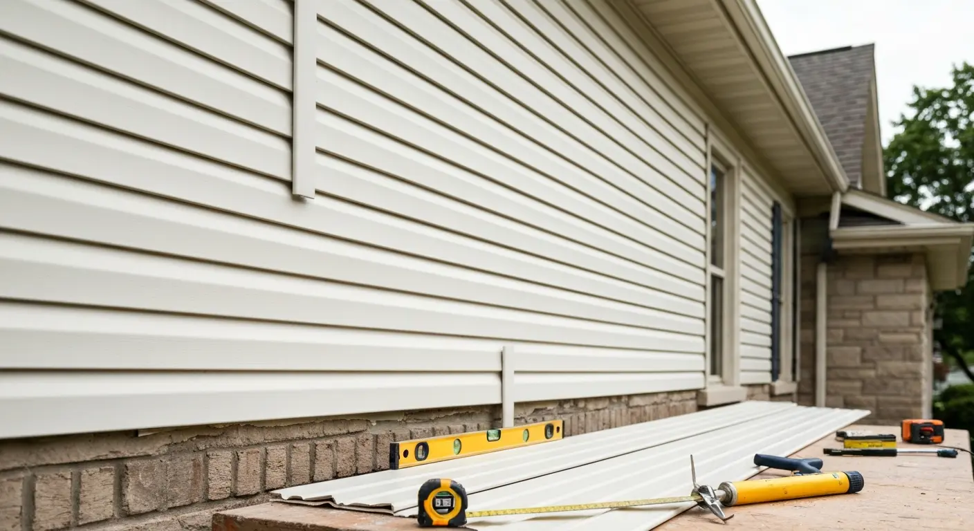Siding repair work