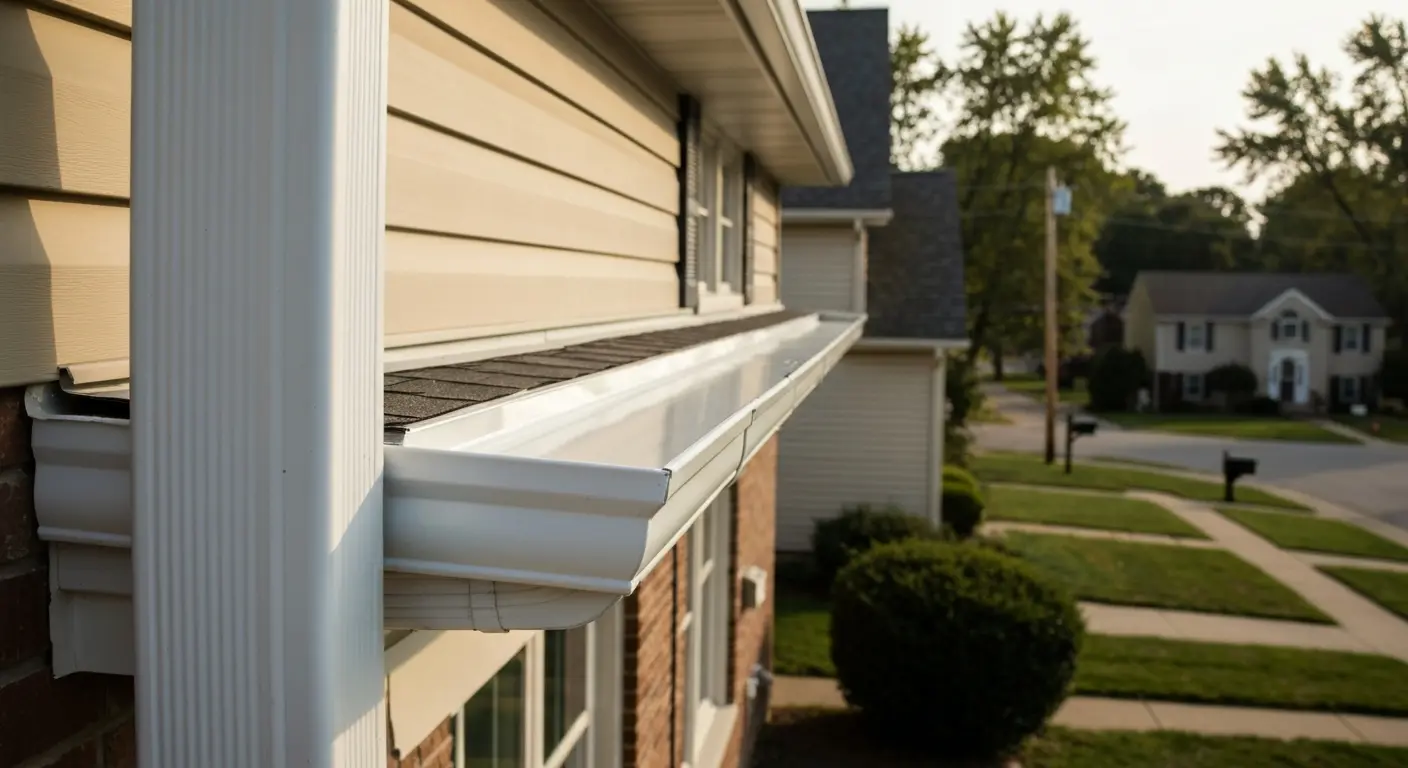 Seamless gutter installation