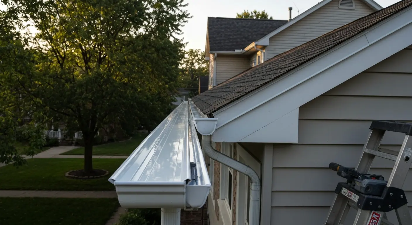 New gutter installation