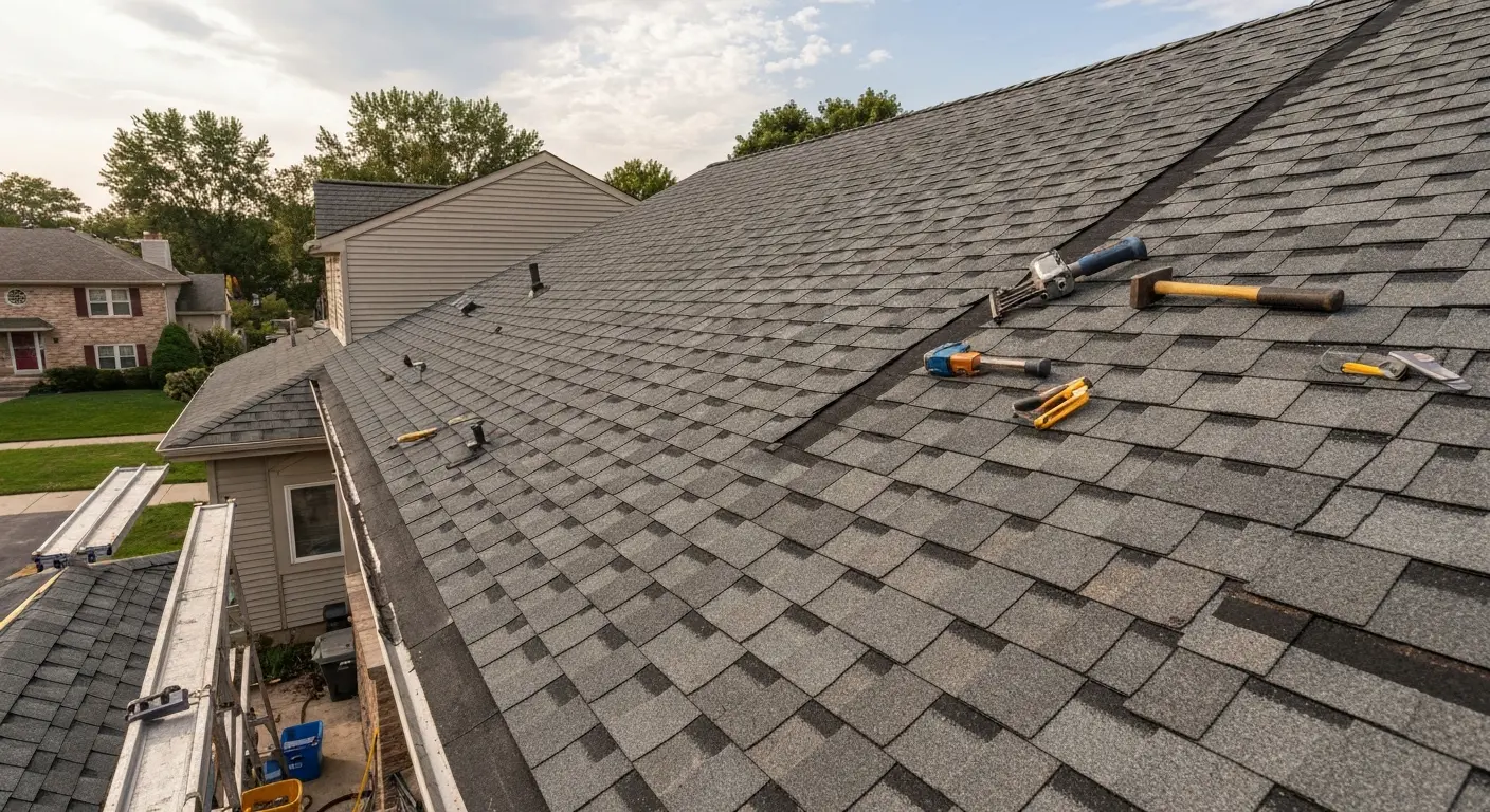 Roof replacement work