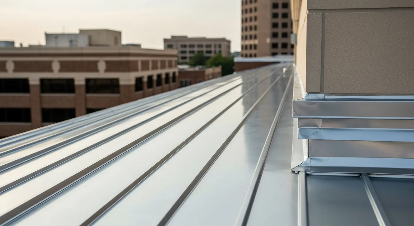 Metal roof installation