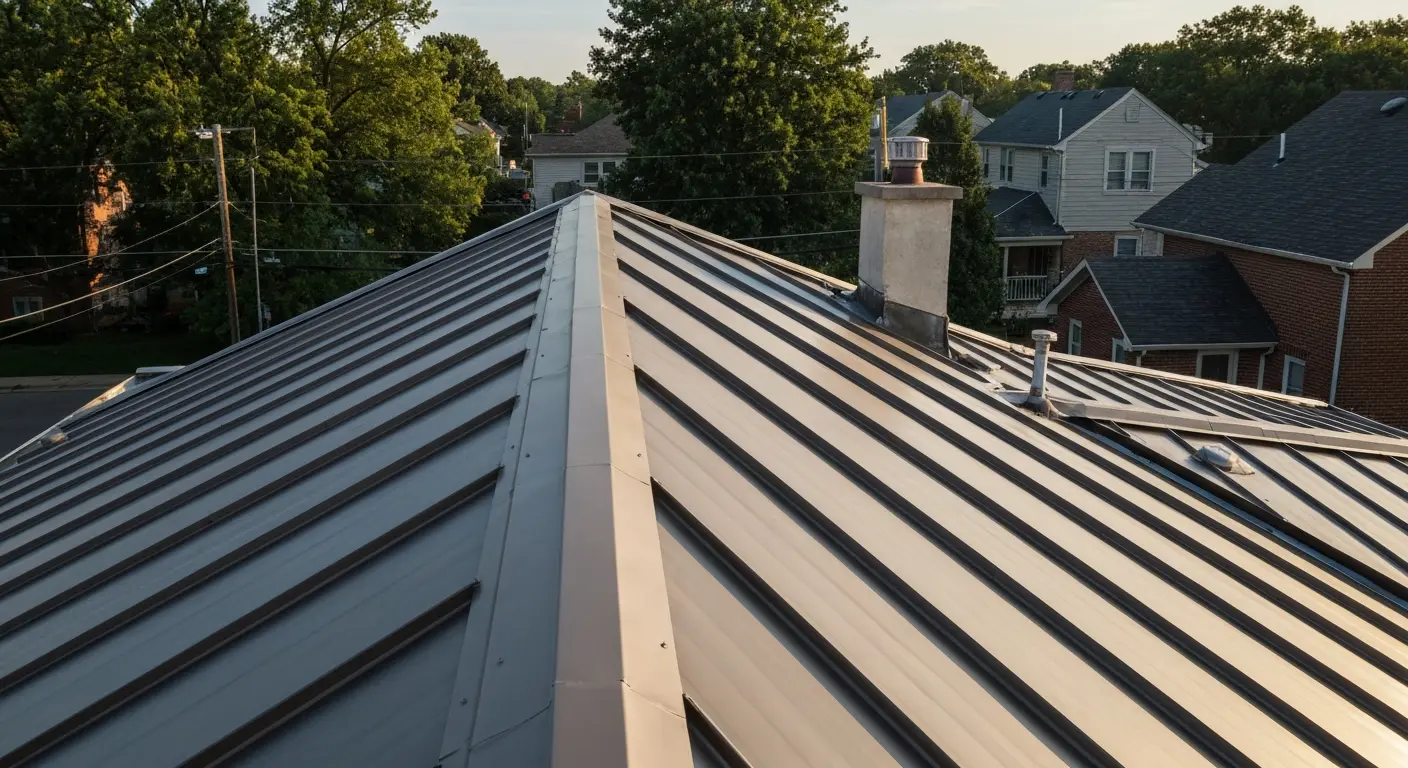 Metal roof installation