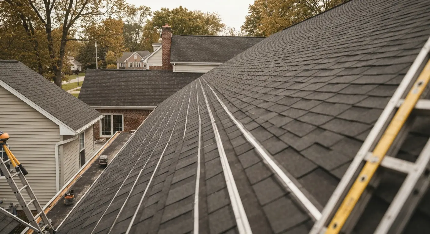 New roof installation